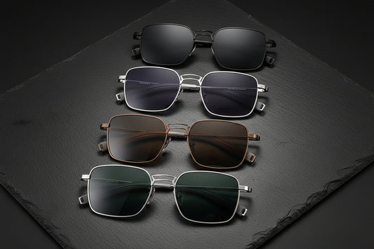 New Pure Titanium Glasses Frame Design Pilot Personality Fishing Driving Outdoor Men And Women Sunglasses Frame