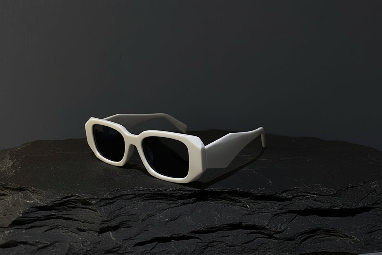 Black Sunglasses Irregular Personality Frame Net Red