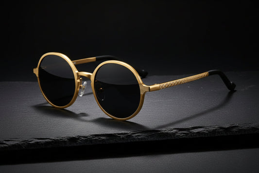 Obsidian Aluminum Magnesium - sunglasses Men And Women Round Frame