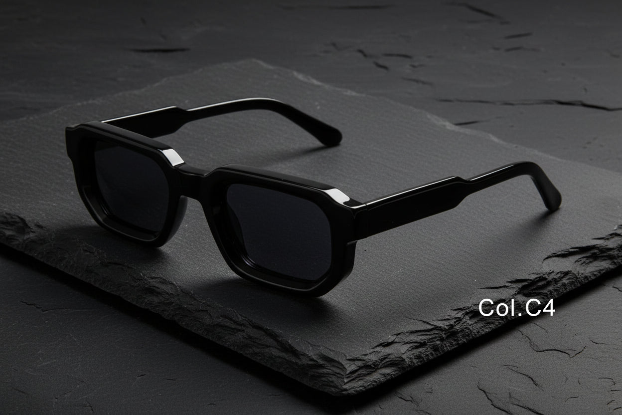 Women's Fashion Retro Square Frame Sunshade Acetate Sunglasses