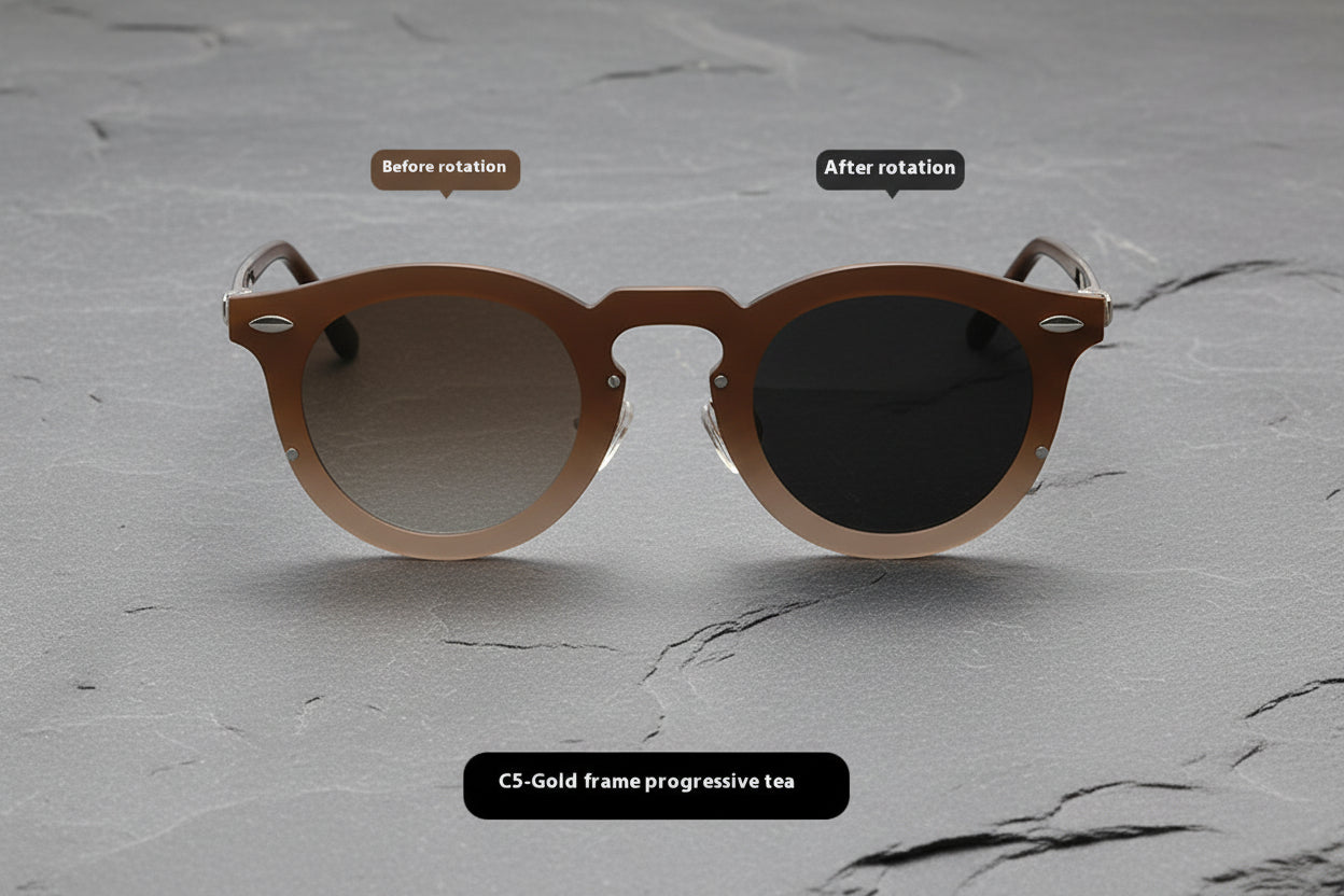 Rotating Adjustable Color Changing UV Resistant Sunglasses