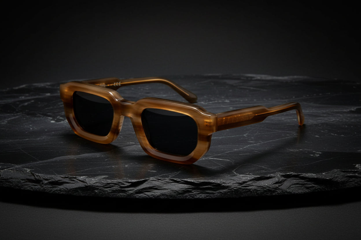 Women's Fashion Retro Square Frame Sunshade Acetate Sunglasses