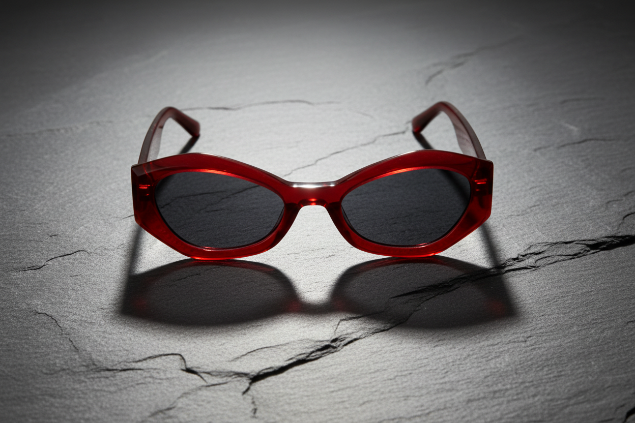 Fashion Irregular With Personality Diamond Sunglasses Sunshade