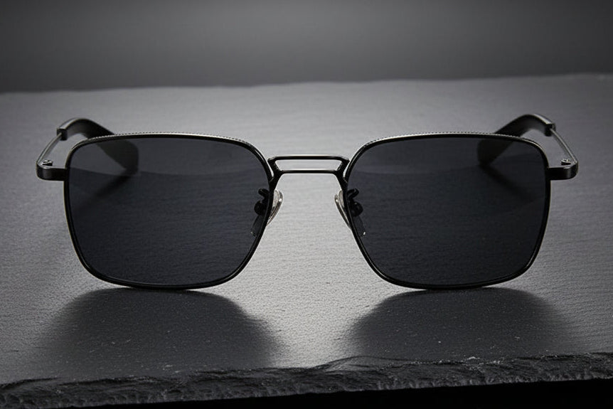 New Pure Titanium Glasses Frame Design Pilot Personality Fishing Driving Outdoor Men And Women Sunglasses Frame