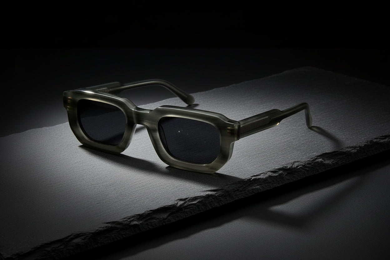 Women's Fashion Retro Square Frame Sunshade Acetate Sunglasses