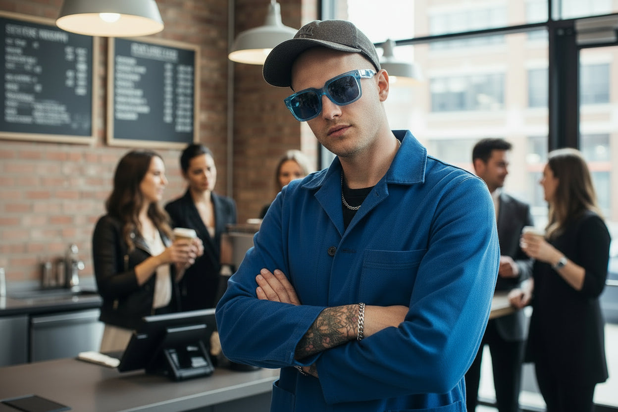 Small Chunk Frame Vintage Sunglasses Sunglasses