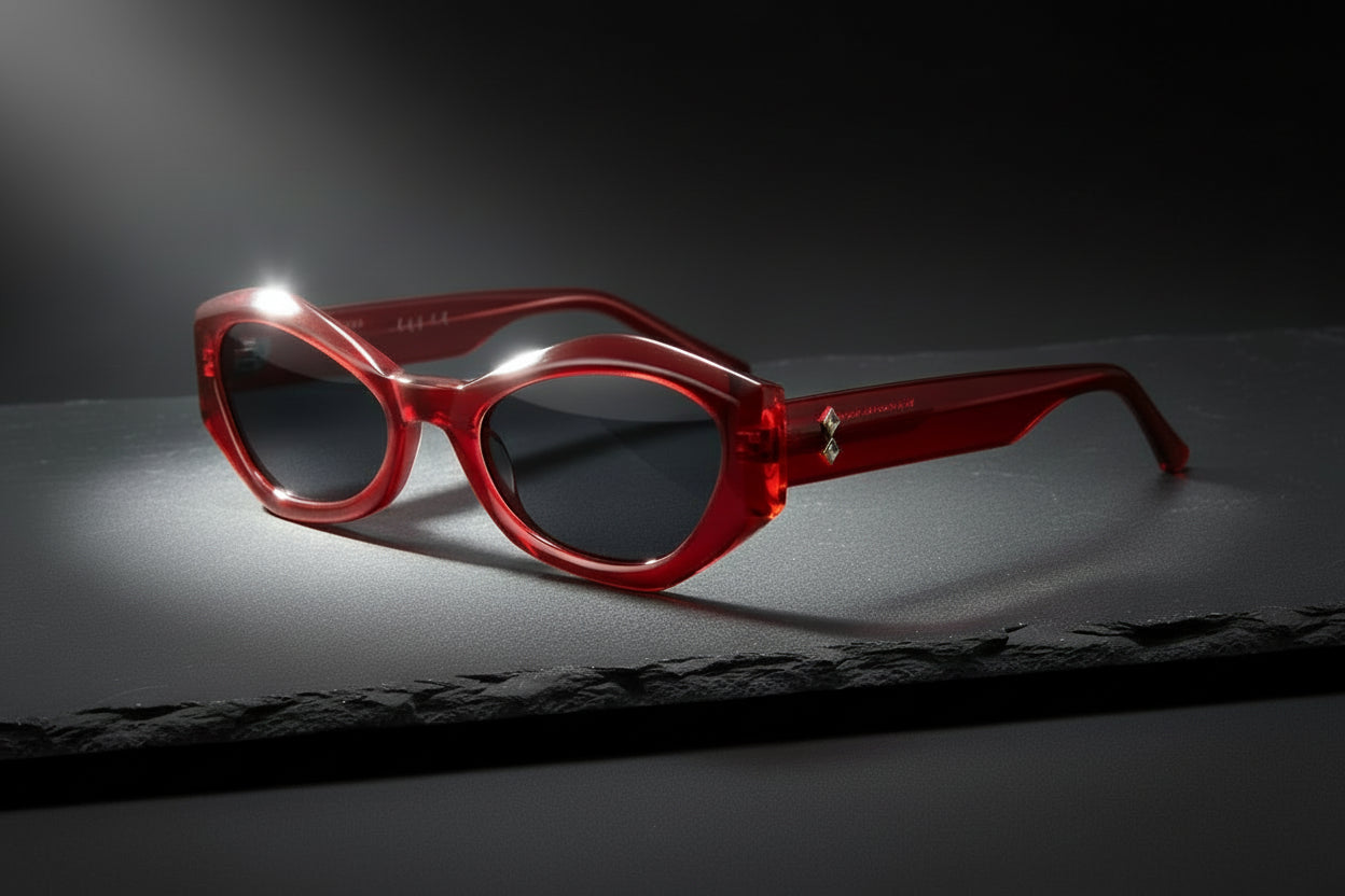 Fashion Irregular With Personality Diamond Sunglasses Sunshade
