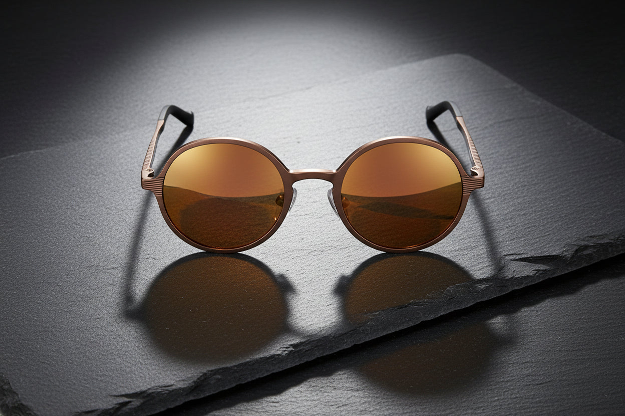 Obsidian Aluminum Magnesium - sunglasses Men And Women Round Frame