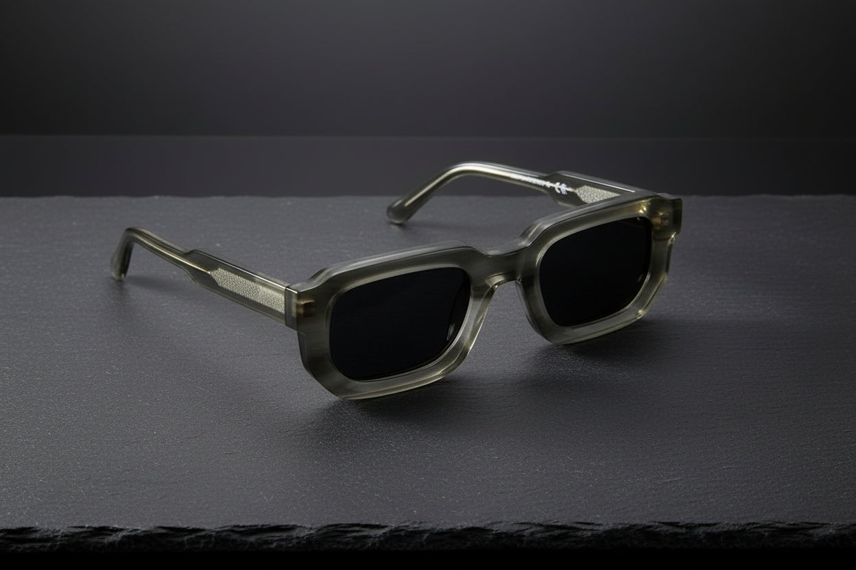 Women's Fashion Retro Square Frame Sunshade Acetate Sunglasses