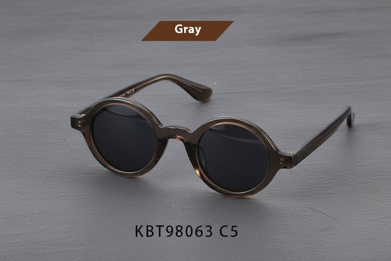 Handmade Circular Retro Sunglasses
