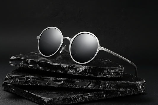 Obsidian Aluminum Magnesium - sunglasses Men And Women Round Frame