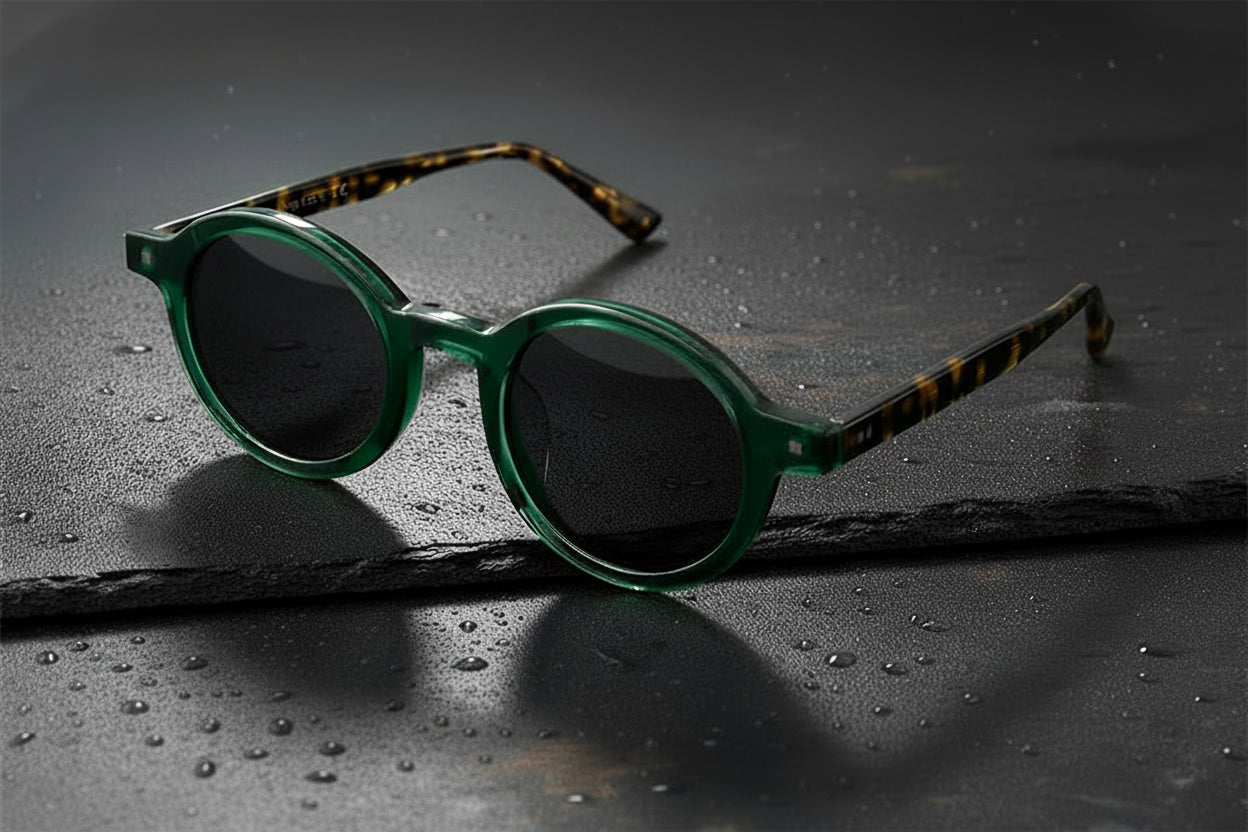 Acetate Retro Polarized Men's Sunglasses Full Frame Glasses