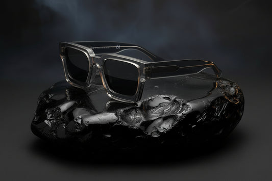 Square Plate Glasses Men's And Women's Simple Trendy Large Rim Sunglasses Good-looking Niche Sunglasses