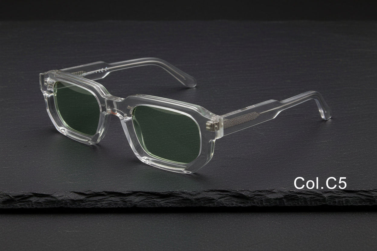 Women's Fashion Retro Square Frame Sunshade Acetate Sunglasses