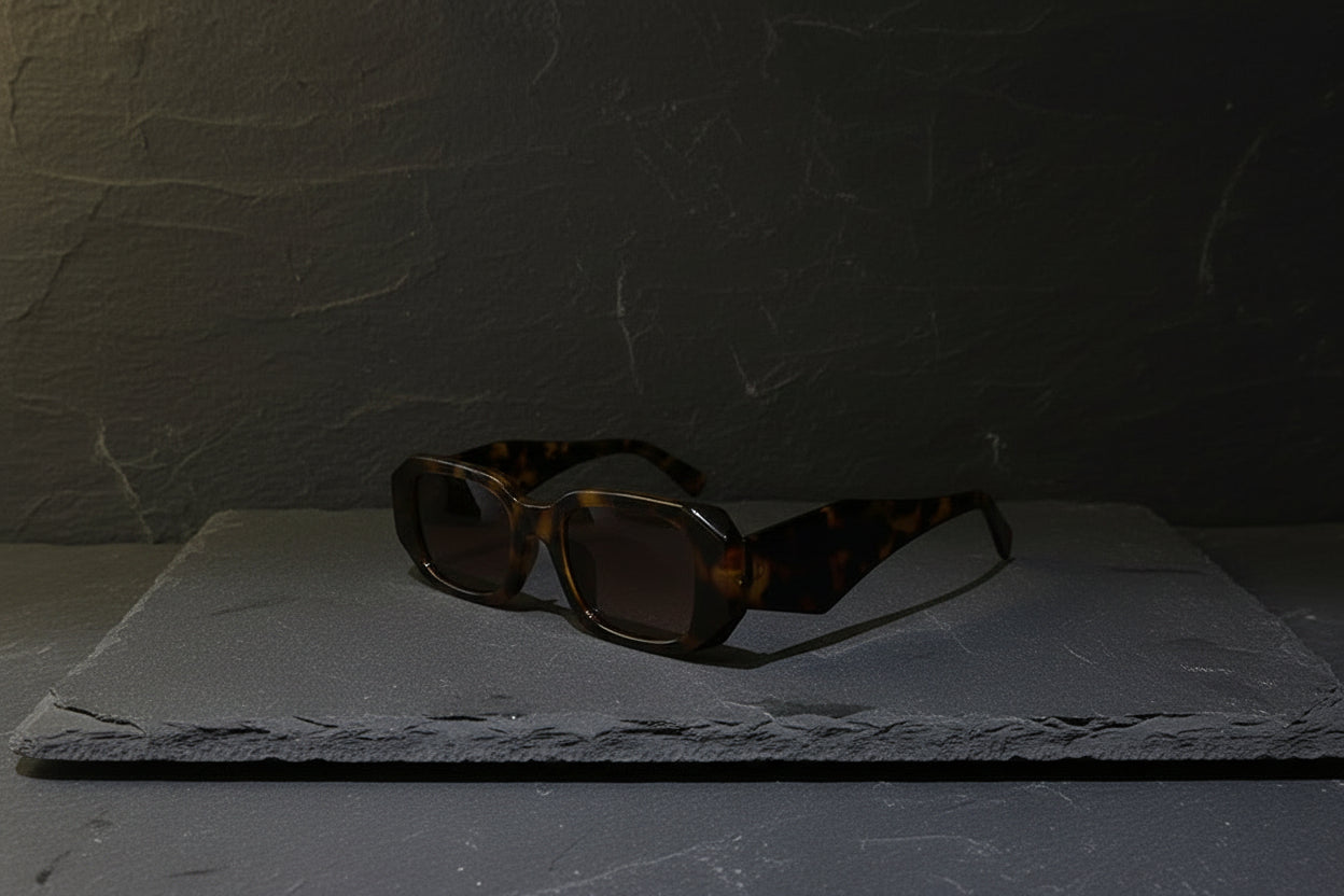 Black Sunglasses Irregular Personality Frame Net Red