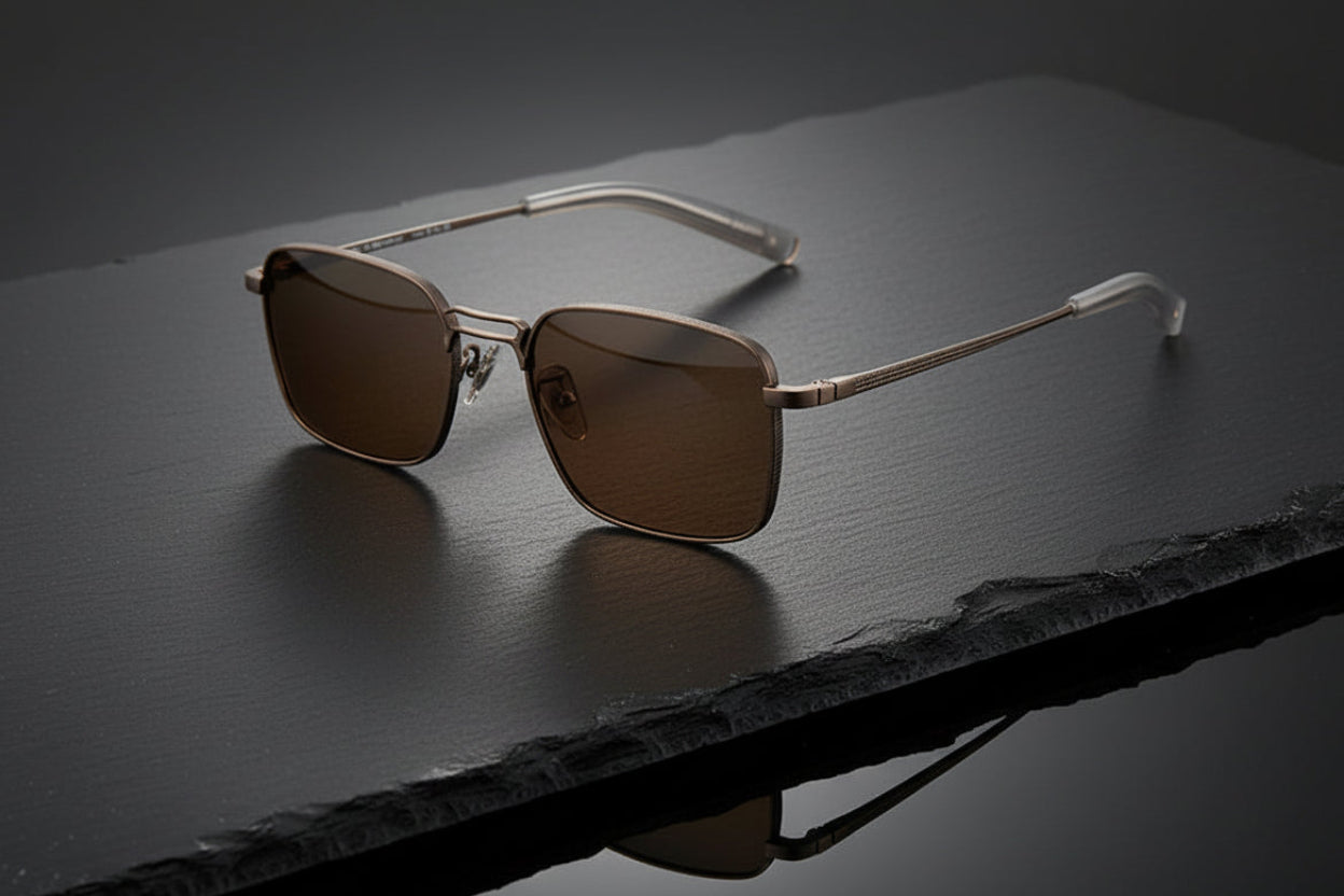 New Pure Titanium Glasses Frame Design Pilot Personality Fishing Driving Outdoor Men And Women Sunglasses Frame