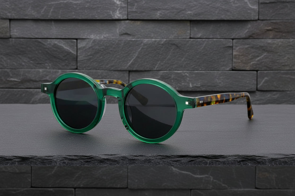 Acetate Retro Polarized Men's Sunglasses Full Frame Glasses