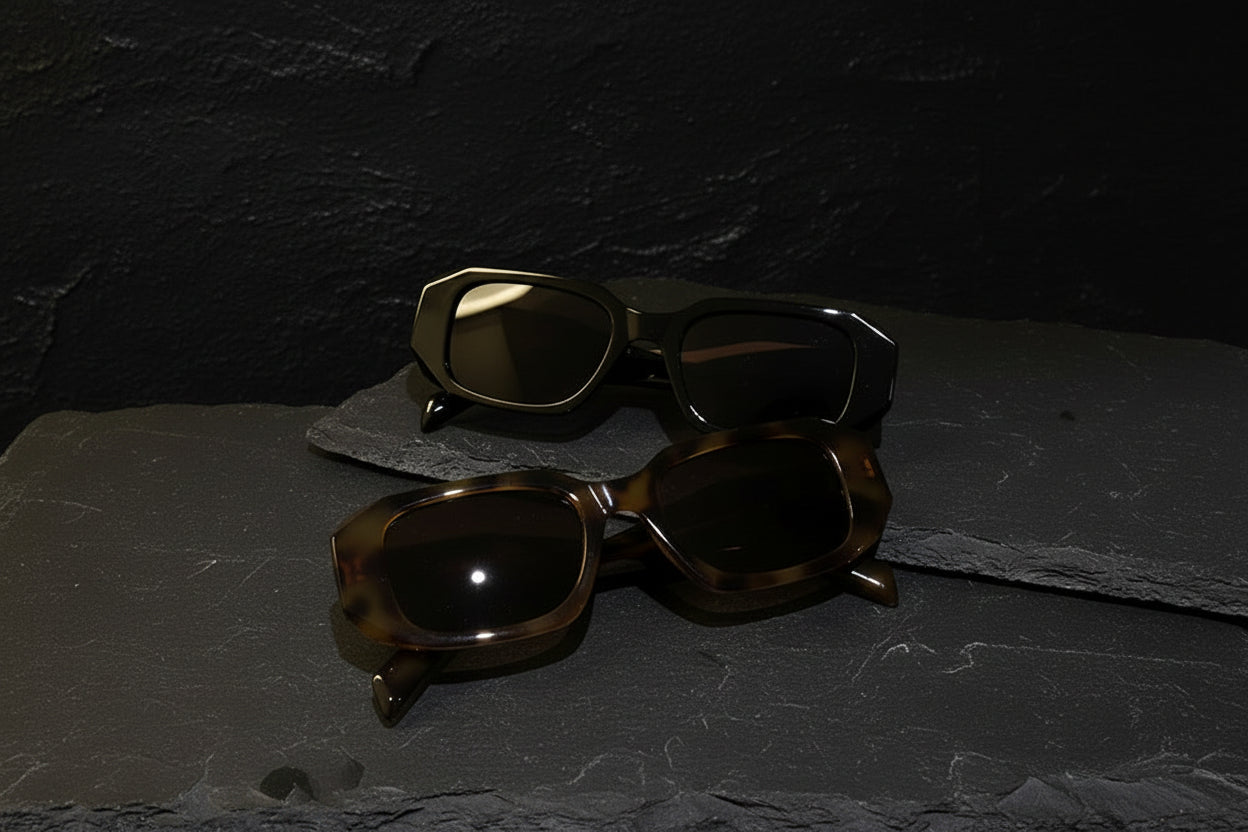 Black Sunglasses Irregular Personality Frame Net Red