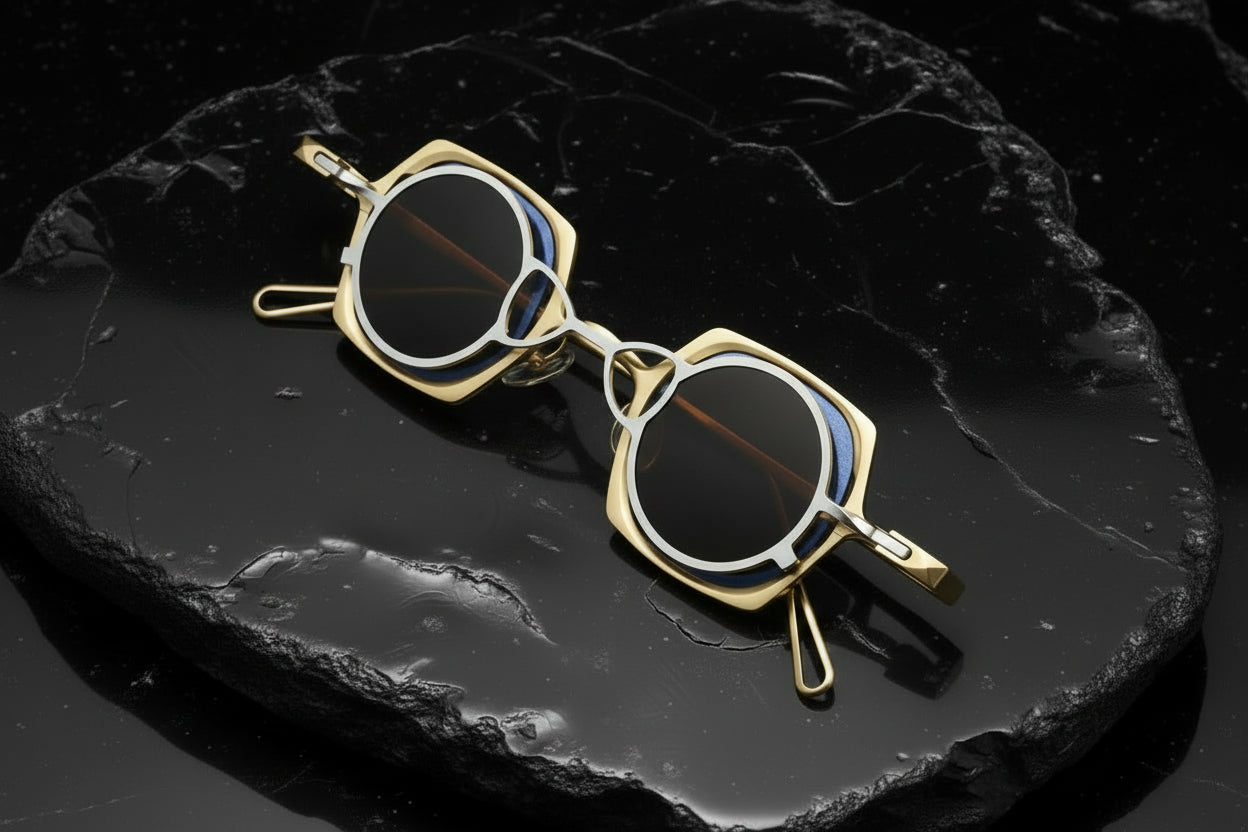 Magnetic Pure Titanium Hanging Rack Polarized Sunglasses