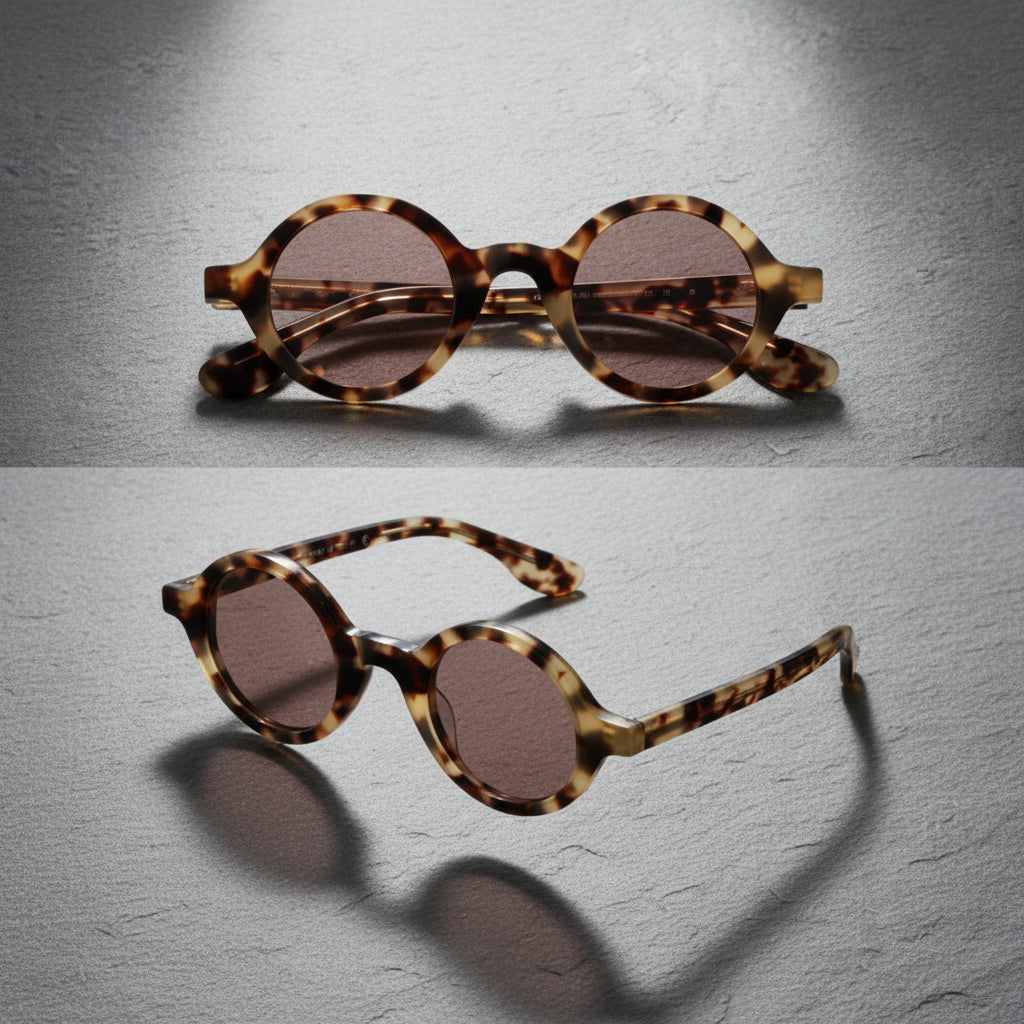 Handmade Circular Retro Sunglasses
