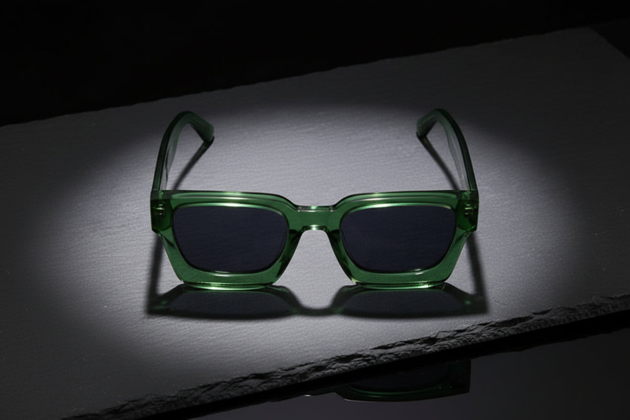 Square Plate Glasses Men's And Women's Simple Trendy Large Rim Sunglasses Good-looking Niche Sunglasses