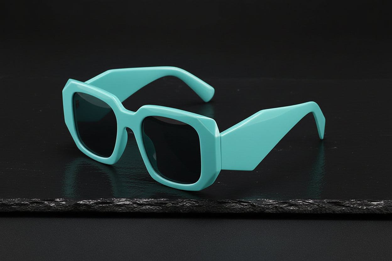 Black Sunglasses Irregular Personality Frame Net Red